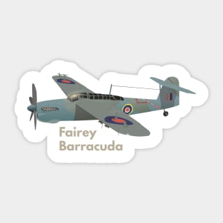 Fairey Barracuda British WW2 Airplane Sticker